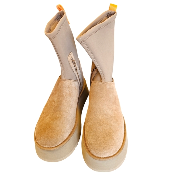 UGG Classic Dipper Platform Boots NEW Chestnut Womens - Picture 3 of 9